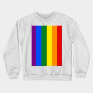 Vertical Gay Pride Rainbow Flag Crewneck Sweatshirt